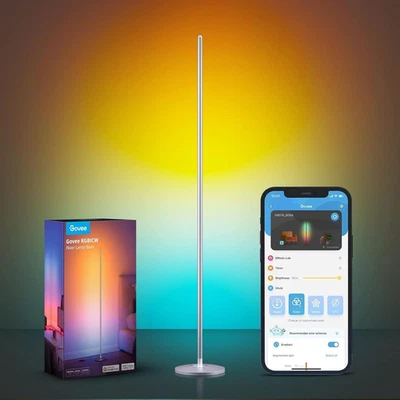 Lampade Da Terra LED, Lampada Da Terra Moderna RGBIC Funziona Con Alexa, Matter, - Immagine 1 di 4