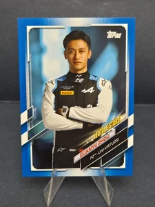 2021 Topps Formula 1 F1 Guanyu Zhou Blue 45/99 #61 - Picture 1 of 2