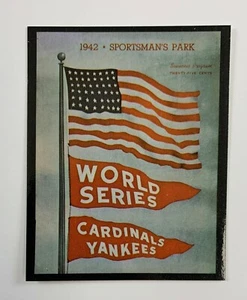 World Series Program Cover Card 1942 St. Louis Cardinals vs New York Yankees WS1 - Picture 1 of 2