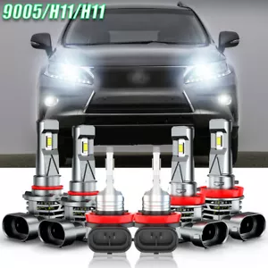 Combo 6x faros delanteros LED + bombillas antiniebla kit para Lexus RX350 2010-2015 - Imagen 1 de 14