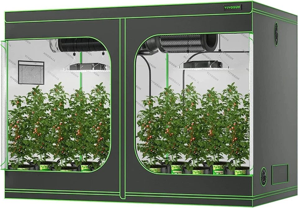 Vivosun S105 Indoor Mylar Grow Tent 10'x5' High Reflective 120"x 60"x 80"