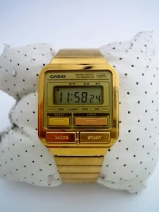 RELOJ CASIO VINTAGE DIGITAL A120WEG-9AEF ORO ACERO INOXIDABLE ALARMA GENUINO - Imagen 1 de 9