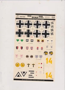 MICROSCALE MESSERSCHMITT BF 109 DECALS - Bild 1 von 1