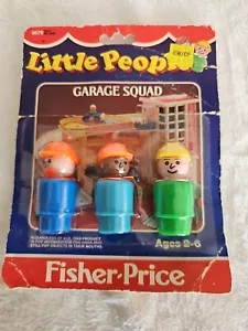 Fisher-Price Little People Garage Squad nuovo con scatola NOS 1985 raro 0679 da collezione - Foto 1 di 8
