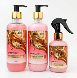 Luxury Womens Hair care set Liquid glass SOIKA shampoo conditioner cream spray - Picture 1 of 7