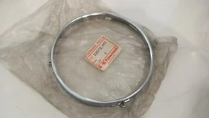 KAWASAKI H1 kz1000 NOS: 23072-001 HEADLIGHT FRAME RIM LAMP HEAD FRONT ANT CHROME - Picture 1 of 1