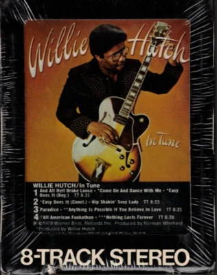 In Tune by Willie Hutch (8-Track Tape, 1978, Whitfield Records) FACTORY SEALED - Image 1 of 2