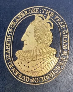 Rare Queen Elizabeth’s Grammar School Antique Gold Guild Leather Bound Book 1800 - Picture 1 of 23