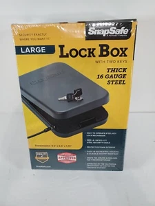 SnapSafe Large Lock Box with 2 Keys - Picture 1 of 10
