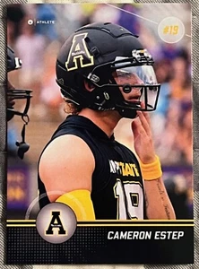 CAMERON ESTEP #19 UNC Pembroke Braves Football QB OnIt Athlete RC B-21 APP STATE - Bild 1 von 9