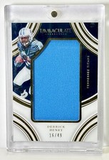Derrick Henry 2016 Immaculate collection Jumbo Patch 16/49 Titans #DE RC Rookie