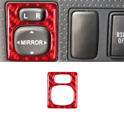 Отделка крышки управления зеркалом заднего вида из красного углеродного волокна для Toyota FJ Cruiser 07-14 - Изображение 1 из 4