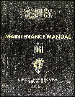 Mercury Monterey and Meteor 1961 libro de servicio de reparación manual de taller original Foto 1 de 2