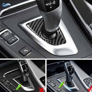 1*Real CARBON FIBER Gear Shift Panel Base Cover For BMW 3 4 Series F30 F32 13-18 - Picture 1 of 5