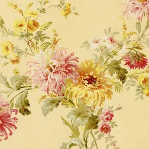 Decoration CG lining bouquet flower chrysanthemums - chromotype C1900 - Picture 1 of 3