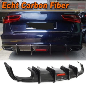 Difusor trasero carbono difusor parachoques trasero alerón para Audi A6-SLINE S6 16-18 - Imagen 1 de 12