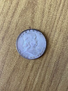 MONETA STATI UNITI LIBERTY HALF DOLLAR MEZZO DOLLARO FRANKLIN 1951 ARGENTO YY - Foto 1 di 2