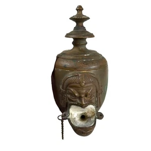 RARE Antique Bronze Egyptian Revival Inkwell Auguste Delafontaine Original READ - Picture 1 of 22