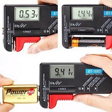 Universal Digital Battery Volt Tester Checker for AA/AAA/C/D/9V/1.5V Button Cell