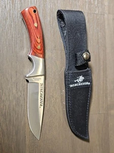 Winchester Knives Small Wood Fixed Blade Drop Point Knife 22-41340 - Picture 1 of 2