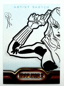 Black Widow - Iron Man 2 Original Art Sketch Card by Dietrich Smith Marvel 2010 - Picture 1 of 3
