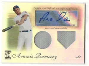 2009 TOPPS TRIBUTE ARAMIS RAMIREZ DUAL JERSEY AUTO /99 - Picture 1 of 2