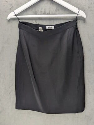 Saia Moschino Tamanho 10 Reino Unido Preta Personalizada Mod A Linha Feita na Itália Feminina’ - Imagem 1 de 4