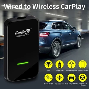 Wired to Wireless CarPlay Android Auto Radio Upgrade Converter Adapter Dongle - Picture 1 of 12