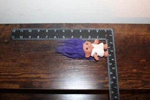 DAM NORFIN 3" Troll Doll - Purple Hair with Felt Outfit - Picture 1 of 7