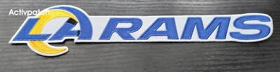 PATCHKING MADE IN GERMANY LOS ANGELES RAMS LA RAMS FOOTBALL NFL SUPERBOWL LOGO 11.8" Huge Patch sew on