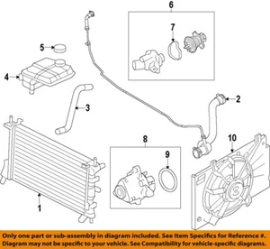 FORD OEM 06-20 EcoSport Cooling Radiator Components-Thermostat Gasket 3M4Z8255A - Picture 1 of 1