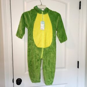 NWT Tolo Rabbit Green Dinosaur Kids Jumpsuit Soft Costume Hooded Size 120 (5T)