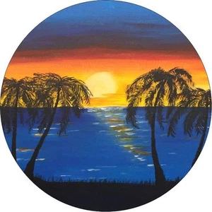 Sunset Beach Spare Tire Cover -Add tire size in NOTES during checkout - Picture 1 of 5
