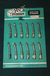 Speedograph Gear Lever Extensions Original Shop Advertising Card With Levers - Foto 1 di 7
