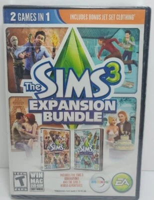 The Sims 3 expansion bundle (World Adventures/Generations) PC NEW SEALED - Image 1 of 4