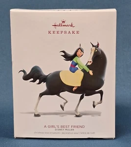 Hallmark Keepsake Ornament 2018 A Girl's Best Friend Mulan and Horse Khan NEW - Picture 1 of 2