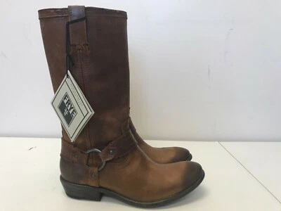 Womens Sz 7.5 Frye Carson Harness Cognac Medium 70105 - Image 1 of 3