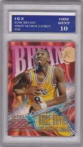 KOBE BRYANT ROOKIE CARD Z-Force 1996/97 RC Basketball Lakers Grade GEM MINT 10! - Picture 1 of 1