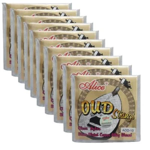 10Sets Alice OUD Strings UD Strings Clear Nylon Silver-Plated Copper Alloy AOD10 - Picture 1 of 4