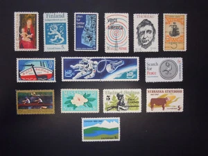 1967 Juego de año completo conmemorativo de EE. UU. #1323-1337 montado sin montar o nunca montado en muy buen estado - Imagen 1 de 1
