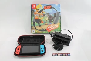 Nintendo Switch 32gb w/ TV Dock & Ringfit Adventures + 9 Games - Tested Working - Picture 1 of 10