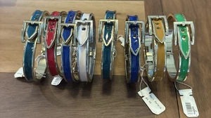 Lot Of 8 New Belt Bangle Bracelets NWT - Picture 1 of 10