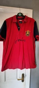 JOULES Polo Mens large Kingsfield Classic Fit Navy red Cotton - Bild 1 von 7