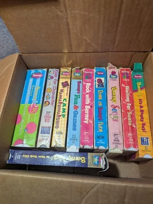 Lot of 11 Barney The Purple Dinosaur VHS Collection Vintage Kids Learning Used - Image 1 of 4