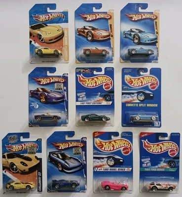 Lot of 10 1991-2011 Hot Wheels Corvette & Callaway C7 Various Models & Years - Image 1 of 4