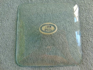 VINTAGE HRC 214 SHELF DESK ALARM CONVEX SQUARE GLASS CLOCK 4 7/8 X 4 7/8 PARTS - Picture 1 of 6