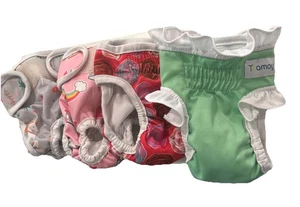 Vecomfy Washable Dog Diapers (4 Pack), Reusable Leakproof Puppy XS Female - Picture 1 of 10