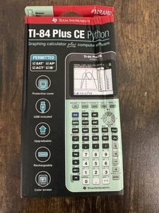 Texas Instruments Ti-84 Plus CE Python Graphing Calculator Mint Green SEALED - Picture 1 of 3
