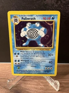 Pokémon 1999 Poliwrath Base Set Holo 13/102 Near Mint - Picture 1 of 2