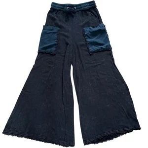 Free People Movement Sure Thing Wide Leg Pants S Palazzo Beach Festival Grunge - Picture 1 of 16